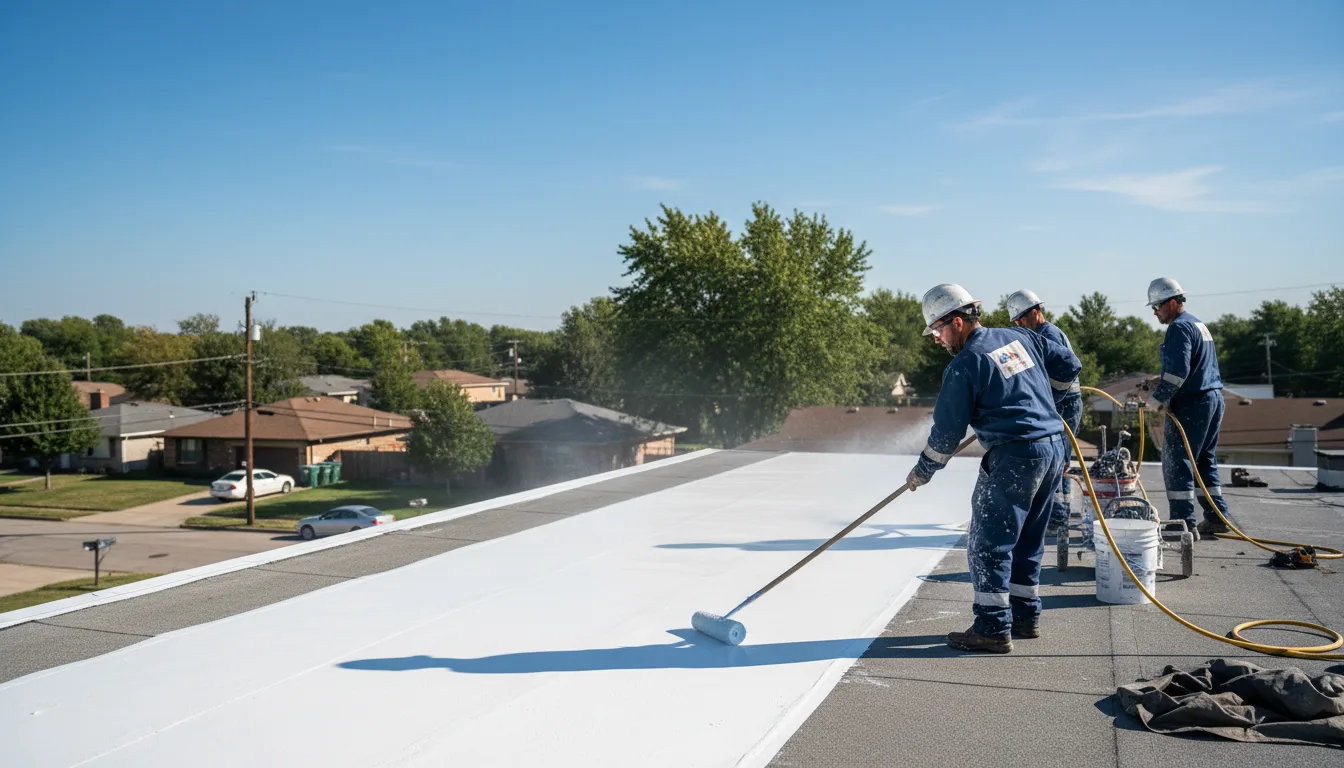 Commercial roof coating in Cygnet, OH near me